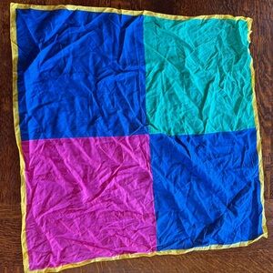 Vintage Colorful Patchwork Cotton Scarf